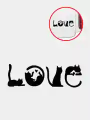 Черный наклейка на авто "Love"