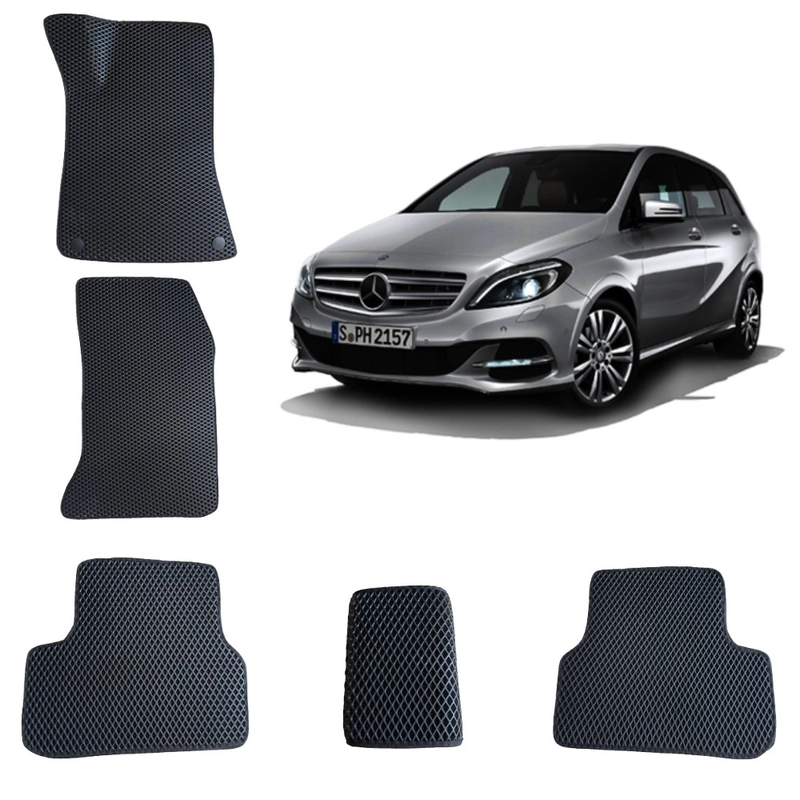 Автомобильные 3D-коврики для Mercedes-Benz B-class W246 (2)/Мерседес-Бенц Б-класс W246 (2)