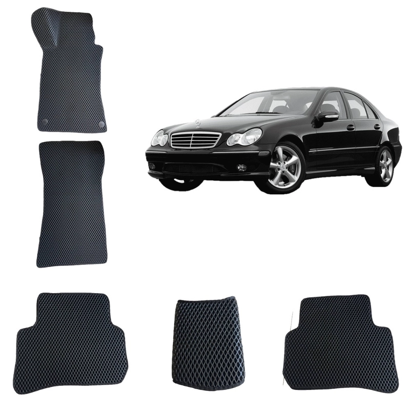 Автомобильные 3D-коврики EVA / ЕВА /ЭВА для Mercedes-Benz C-class W203/Мерседес-Бенц W203
