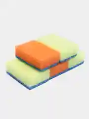Алый губки хозяйственные для мытья посуды "Макси", 9,0 х 6,0 х 3,0 см, 5 штук