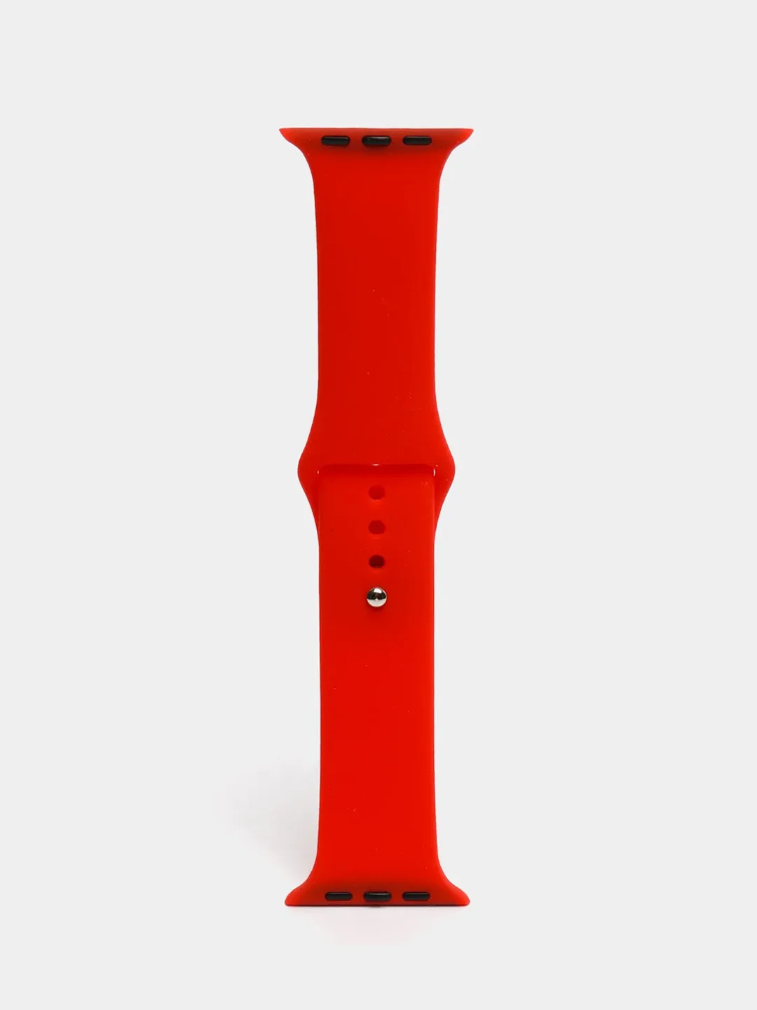 Красный силиконовый ремешок для Apple Watch 3, 4, 5, 6, SE , 7 на 38/42/40/44 (эпл вотч)