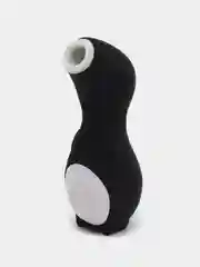 Черный вакуумно-волновой бесконтактный стимулятор клитора Penguin, Пингвин вибратор женский