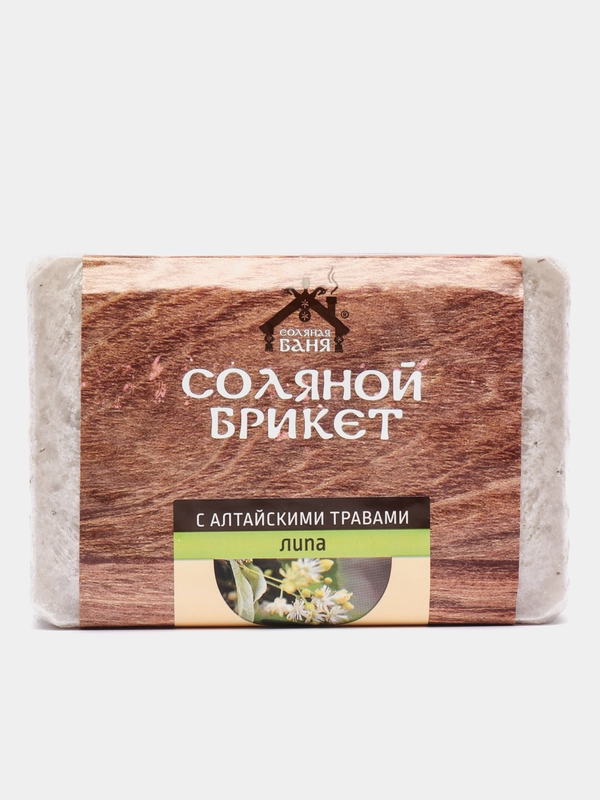 Соль для бани и сауны "Соляная баня", с алтайскими травами, липа, 1,35 кг