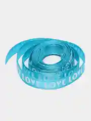 Бирюзовый атласная лента "Love", 10 мм