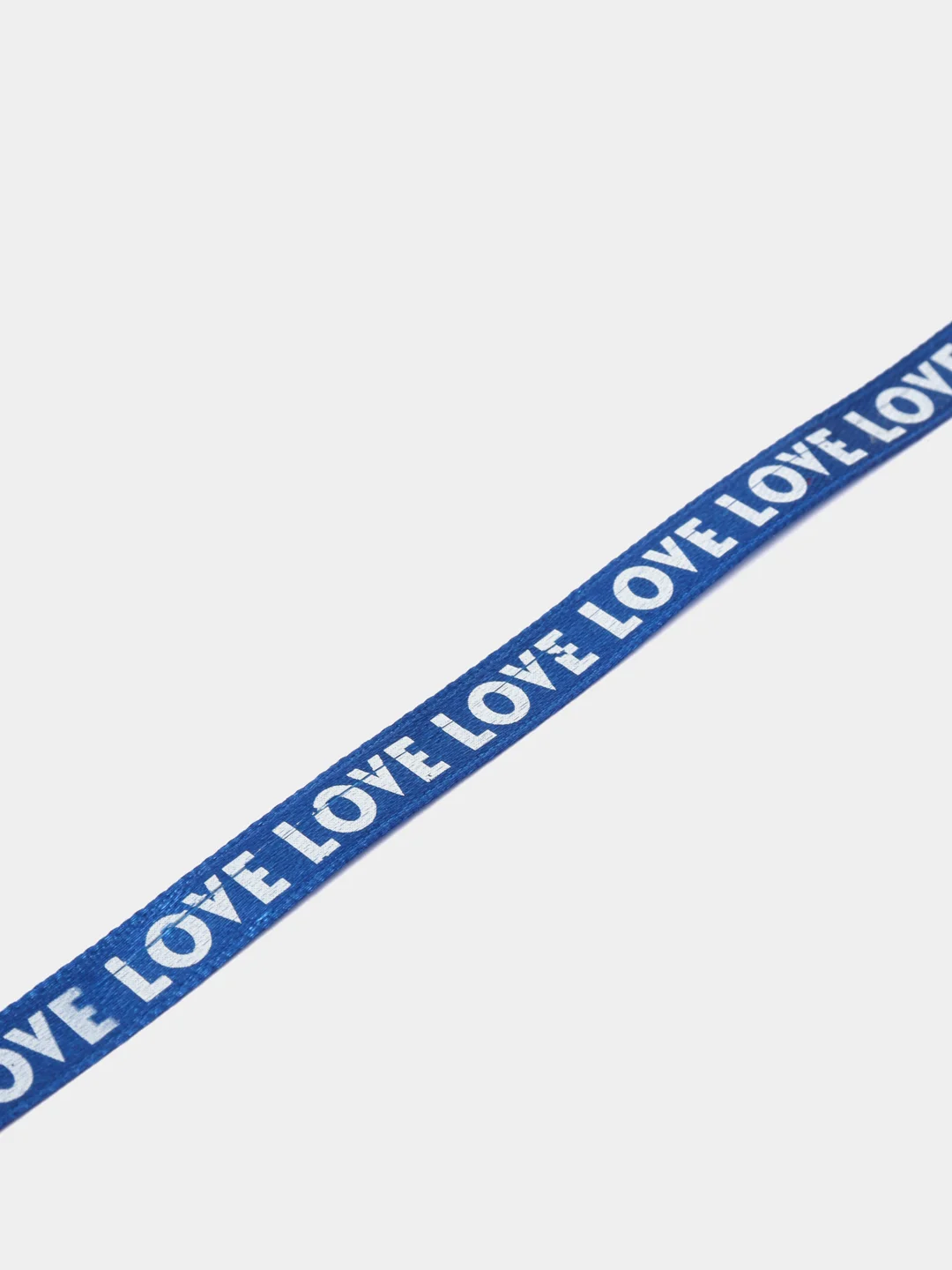 Синий атласная лента "Love", 10 мм