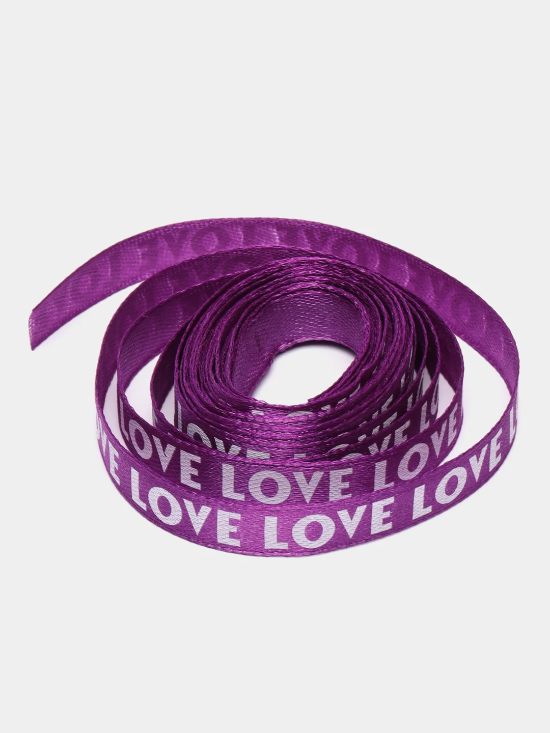 Фиолетовый атласная лента "Love", 10 мм