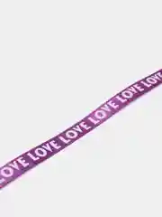 Фиолетовый атласная лента "Love", 10 мм