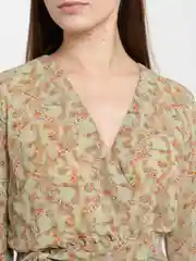Приглушённый хаки платье женское вечернее