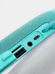 Зеленый портативная Bluetooth-колонка TG 157, с радио и светомузыкой, беспроводная
