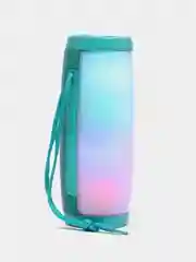 Зеленый портативная Bluetooth-колонка TG 157, с радио и светомузыкой, беспроводная
