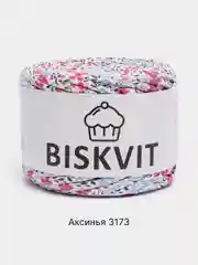 Тёмно-розовый пряжа Трикотажная Biskvit 100% Хлопок 330г 100м ( Бисквит Часть 1 )