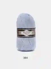 Небесно-голубой пряжа Alize Superlana Klasik,  25% Шерсть 75% Акрил, 100 г, 280 м
