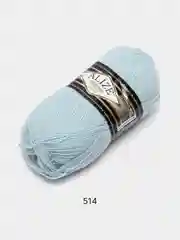 Бирюзовый пряжа Alize Superlana Klasik,  25% Шерсть 75% Акрил, 100 г, 280 м