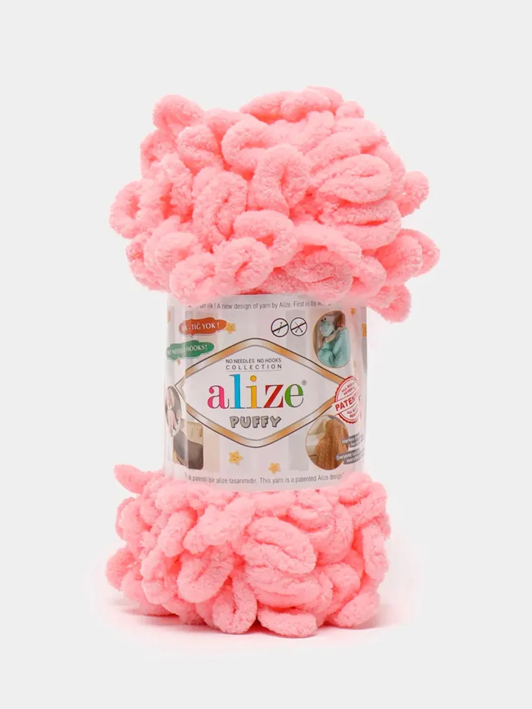 Конфетный пряжа Alize Puffy 100% Микрополиэстер 100г 9м (Часть2)