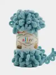 Небесно-голубой пряжа Alize Puffy 100% Микрополиэстер 100г 9м (Часть2)