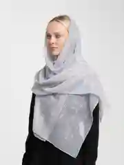 Серебряный шарф женский "Котики"