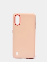 Чехол усиленный с рамкой для Samsung Galaxy A01, силиконовый