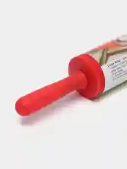 Красный скалка силиконовая 52 см с большим вращающимся роликом