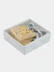 Золотой набор из подвески для авто (КОРАН) и четка мусульманская