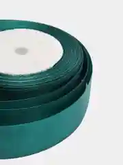 Тёмно-зелёный лента атласная, 25 х 22000 мм