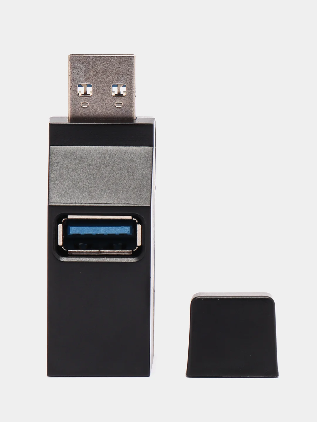 Черный разветвитель на 3 порта USB 3.0,  USB 2.0 HUB