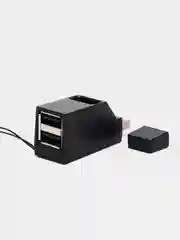 Черный разветвитель на 3 порта USB 3.0,  USB 2.0 HUB