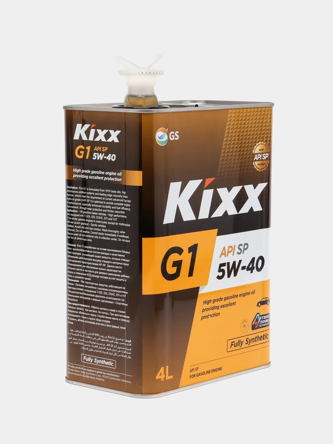 Масло моторное Kixx G1 SP 5W-40, синтетическое, 4 л