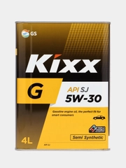 Масло моторное Kixx G SJ, полусинтетическое, 5W-30, 4 л