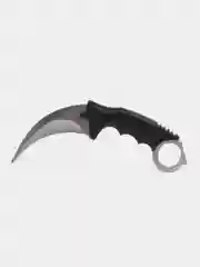 Серебряный нож-керамбит с чехлом, металлический, CS GO