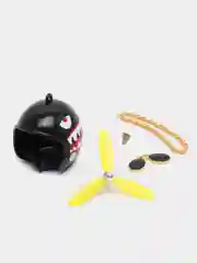 Угольный утка в шлеме с пропеллером в очках в машину, игрушка авто