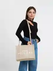 Кремовый женская сумка, кожаная