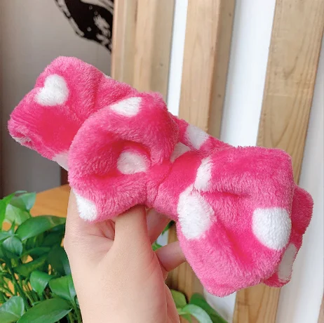 Коралловый повязка на голову волосы для макияжа и  косметических процедур
