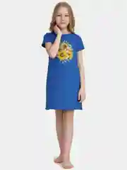 Индиго домашнее платье для девочки