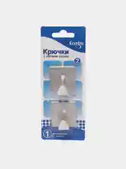 Серый крючки настенные, металлические 2 шт