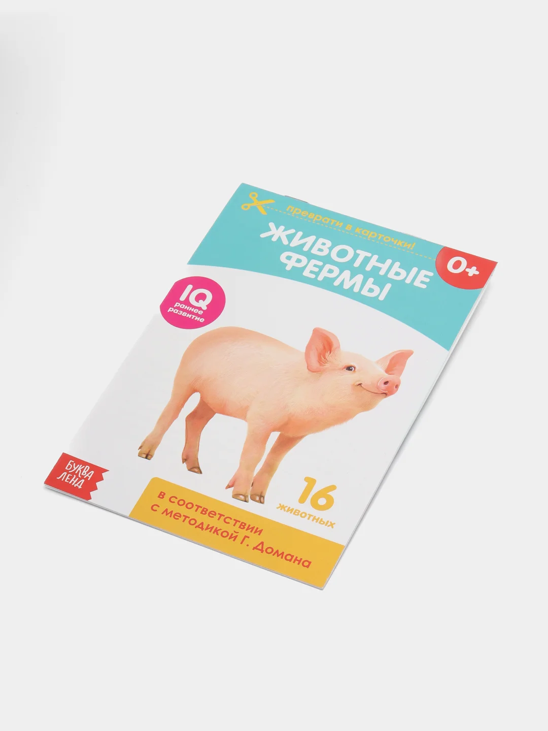 Бирюзовый обучающая книжка-карточка по методике Г. Домана