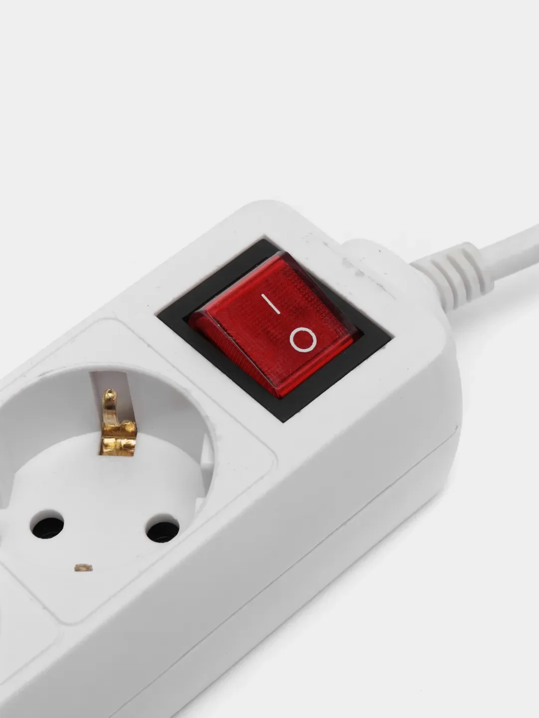 Сетевой удлинитель с кнопкой "Powermate", 5,0 м, 3 розетки, белый