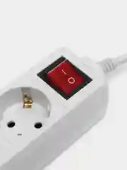 Сетевой удлинитель с кнопкой "Powermate", 5,0 м, 3 розетки, белый