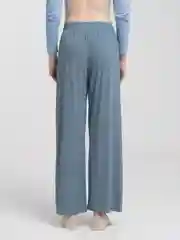 Кремовый брюки кюлоты в рубчик