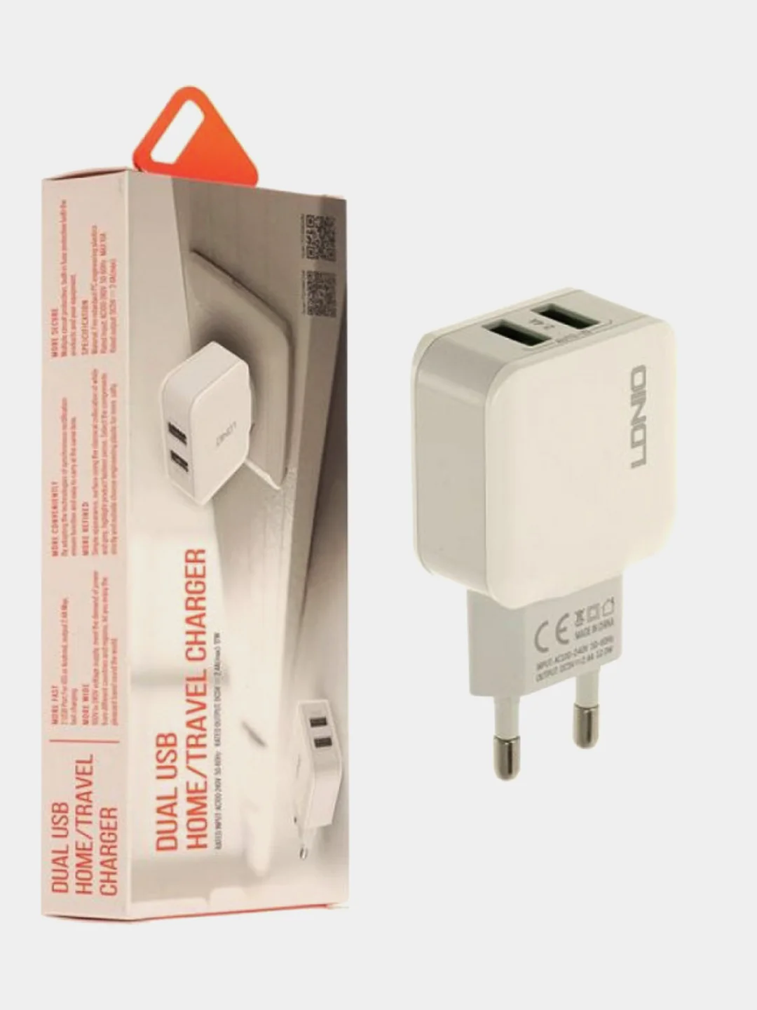 LDNIO  - универсальный USB блок питания с 2 разъемами USB type A