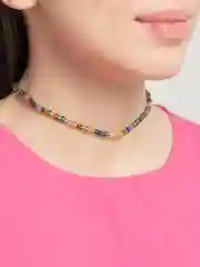 Прозрачный чокер на шею из бисера