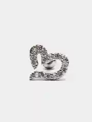 Конфетный микросерьга ( пирсинг ) "Silver" со стержнем из нержавеющей стали