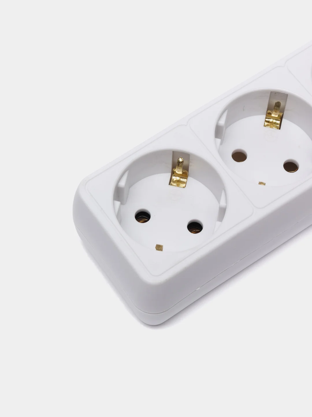 Белый сетевой удлинитель с кнопкой Perfeo "Powermate", 1,8 м