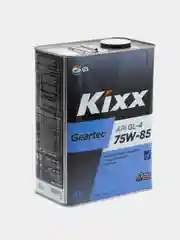 Масло трансмиссионное Kixx Geartec, полусинтетическое, FF GL-4, 75W-85, 4 л