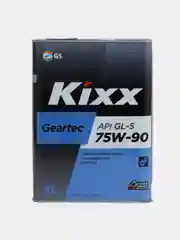 Масло трансмиссионное Kixx Geartec, полусинтетическое, GL-5, 75W-90, 4 л