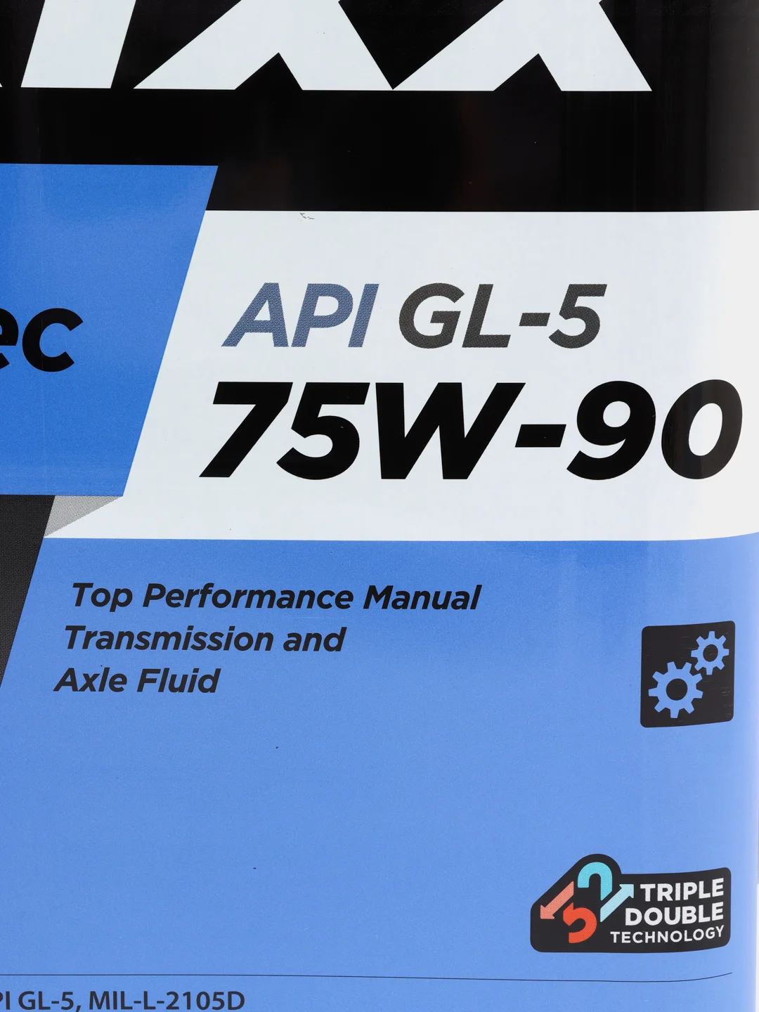 Масло трансмиссионное Kixx Geartec, полусинтетическое, GL-5, 75W-90, 4 л