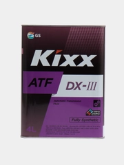 Трансмиссионная жидкость Kixx ATF DX-III, 4 л