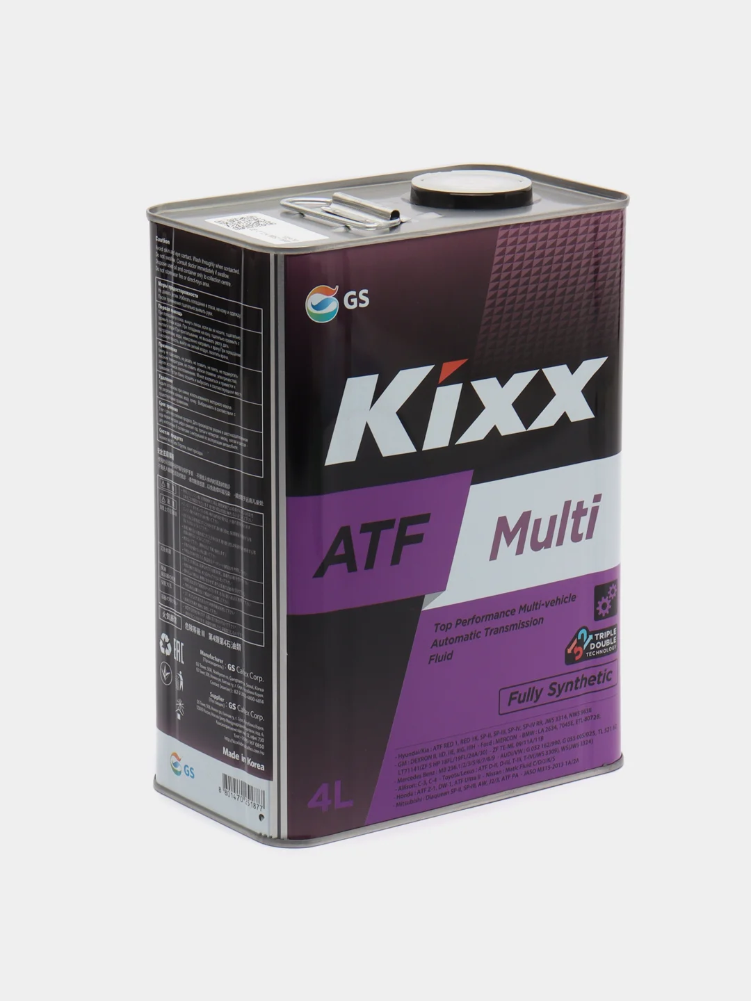 Трансмиссионная жидкость Kixx ATF Multi, 4 л, синтетическая