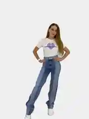 Джинсы женские, с высокой талией и цветным поясом