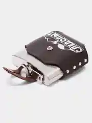 Фляжка Freezly, в кожаном чехле