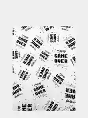 Бумага упаковочная крафтовая с приколами "Game Over" 50 х 70 см